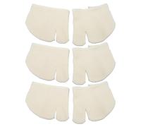 Les orteils avant divisent les chaussettes douce respirant à moitié bascule sans flip flop lait blanc pour les activités quotidiennes