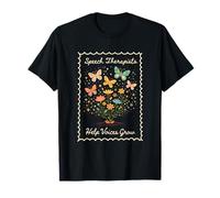 Les orthophonistes aident Les Voix à Grandir | SLP Floral Butterfly T-Shirt