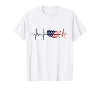 Les ours de mon cœur pour l'Amérique - Patriotic USA T-Shirt