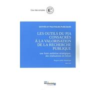 Les outils du PIA consacrés à la valorisation de la recherche publique