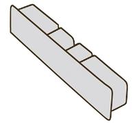 Les Outils Règle Aluminium Embout Rectangulaire 100x18mm - 380110