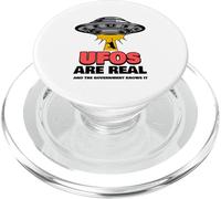 Les OVNIS sont réels (Graphique OVNI Alien Amusant) PopSockets PopGrip pour MagSafe