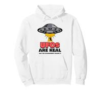 Les OVNIS sont réels (Graphique OVNI Alien Amusant) Sweat à Capuche