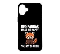 Les Pandas Rouges me rendent Heureuse, Pas Tant Que ça Coque pour iPhone 16 Plus
