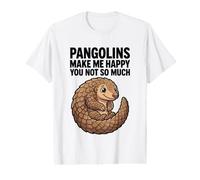 Les pangolins me rendent Heureuse, Pas Tant Que ça T-Shirt Graphique avec Valeur