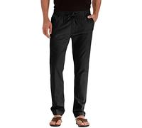 Les pantalons décontractés ont une taille élastique et une braguette zippée avec cordon de serrage interne réglable pour un ajustement personnalisé pour les hommes. Pantalon De Travail Noir Homme
