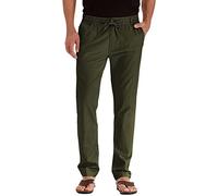 Les pantalons décontractés ont une taille élastique et une fermeture éclair avec cordon de serrage interne réglable pour un ajustement pour les hommes, vert, XXL