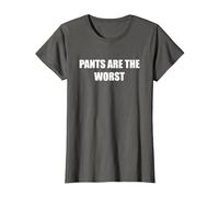 Les Pantalons sont Les Pires T-Shirt, Femme, Asphalte, L