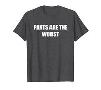 Les Pantalons sont Les Pires T-Shirt, Homme, Chiné Foncé, L