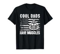 Les Papas Cool Ont des Muscles, des entraînements de Musculation, Funny Dad Gym T-Shirt