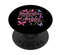 Les Papillons apparaissent Lorsque Les Anges sont Proches des Fans de Papillons PopSockets PopGrip Adhésif