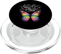 Les Papillons apparaissent Lorsque Les Anges sont Proches d'un Papillon coloré PopSockets PopGrip pour MagSafe