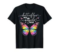 Les Papillons apparaissent Lorsque Les Anges sont Proches d'un Papillon coloré T-Shirt