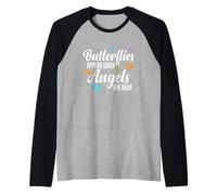 Les Papillons apparaissent Lorsque Les Anges sont Proches d'un Papillon Manche Raglan