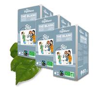 Les Papoteuses | Thé blanc bio de Chine | 72 Sachets | Certifié biologique et commerce équitable | Lot de 3 boîtes de 24 sachets de feuilles de thé blanc