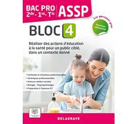 Assp 2de-1re-Tle Bac Pro - Bloc 4, Réaliser Des Actions D'éducation À La Santé Pour Un Public Ciblé, Dans Un Contexte Donné
