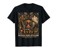 Les Parcs nationaux après la tombée de la Nuit, l'effroyable cryptide Big Foot Mothman T-Shirt Graphique avec Valeur