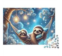 Les Paresseux dans Hammock 1000 Pièces Puzzle pour Adultes Carton Résistant Anti-Stress Difficile pour Experts pour Collectionner Livraison Rapide 70x50cm/1000pcs