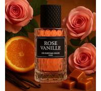 Les Parfums Digor Rose Vanille, Parfum de Paris, Notes de Rose et Vanille avec Orange, Édition Luxe