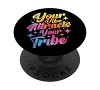 Les Paroles positives et inspirantes Votre énergie Attire PopSockets PopGrip Adhésif