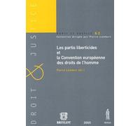 Les Partis Liberticides Et La Convention Européenne Des Droits De L'homme