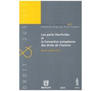 Les Partis Liberticides Et La Convention Européenne Des Droits De L'homme