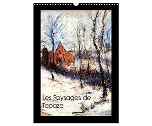 Les Paysages de Topaze (Calendrier mural 2027 DIN A3 horizontal), CALVENDO calendrier mensuel: Paysages de campagne aux crayons gras et huiles