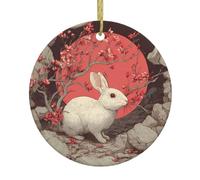 Les pendentifs ronds en céramique de Noël WHJSHOP Resurrection sont lisses et délicats pour la décoration de vacances, de fête, de danse et de vitrine