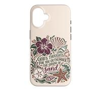 Les pensées de Dieu sont Plus Nombreuses Que Le Sable Christian Beach Psaume 139 Coque pour iPhone 16