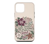 Les pensées de Dieu sont Plus Nombreuses Que Le Sable Christian Beach Psaume 139 Coque pour iPhone 12 Mini