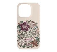 Les pensées de Dieu sont Plus Nombreuses Que Le Sable Christian Beach Psaume 139 Coque pour iPhone 14 Pro