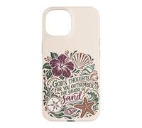 Les pensées de Dieu sont Plus Nombreuses Que Le Sable Christian Beach Psaume 139 Coque pour iPhone 15
