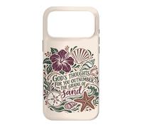 Les pensées de Dieu sont Plus Nombreuses Que Le Sable Christian Beach Psaume 139 Coque pour iPhone 17 Pro Max