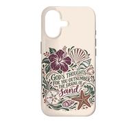 Les pensées de Dieu sont Plus Nombreuses Que Le Sable Christian Beach Psaume 139 Coque pour iPhone 17