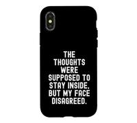 Les pensées étaient censées Rester à l'intérieur, sauf Mon Visage Coque pour iPhone X/XS