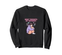 Les pensées Nocturnes touchent Une Conception mentale différente Sweatshirt