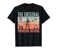 Les pères fondateurs Originaux amérindiens T-Shirt Graphique avec Valeur, Homme, Noir, XL