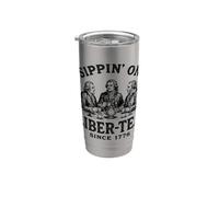 Les Pères fondateurs Sippin On Liber-Tea, professeur d'histoire Gobelet isotherme en acier inoxydable double paroi