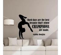 Les périodes difficiles sont la meilleure introduction. Stickers muraux, posters de gymnastique, logos, autocollants pour salles de sport.