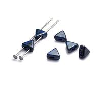 Les perles par Puca® : DIY - Khéops® 6mm - 10g - Opaque Sapphire Travertin Dark