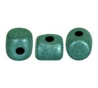 Les perles par Puca® : DIY - Minos® 2.5x3mm - 10g - Metallic Mat Green Turquoise G