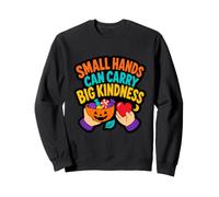 Les Petites Mains Peuvent Transporter Une Grande gentillesse Halloween Sweatshirt