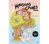 Les petites maisons des chats - coloriage artistique - créations originales - 55 illustrations - famille: Beau cahier de coloriage / chats mignons ... couleurs / 11 illustrations mises en couleur