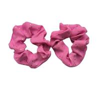 Les petites tranches de cheveux, Chouchous en tissu for queue de cheval, points dorés multicolores, 2/5 pièces for femmes et(Red 2pcs)