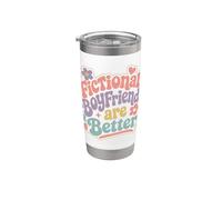 Les petits amis fictifs sont une meilleure amitié rétro Gobelet isotherme en acier inoxydable double paroi