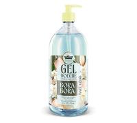 Les Petits Bains de Provence Gel Douche 1L Bora Bora Tiaré Jasmin Surgras Sans Savon pH Neutre Visage Corps Cheveux +96% Naturel Made in France Série Limitée Road Trip