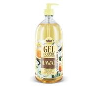 Les Petits Bains de Provence Gel Douche 1L Hawaï Vanille Oranger Surgras Sans Savon pH Neutre Visage Corps Cheveux +96% Naturel Made in France Série Limitée Road Trip