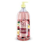 Les Petits Bains de Provence Gel Douche 1L Tahiti Frangipanier Litchi Surgras Sans Savon pH Neutre Visage Corps Cheveux Made in France Série Limitée Road Trip