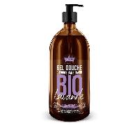 Gel Douche BIO Lavande 1L - Surgras Sans Savon - Les Petits Bains de Provence - Made in Provence - Formule Vegan - Made in France - Visage Corps Cheveux - Peaux Sensibles