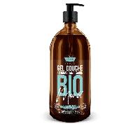 Gel Douche BIO Monoï 1L - Surgras Sans Savon - Les Petits Bains de Provence - Made in Provence - Formule Vegan - Made in France - Visage Corps Cheveux - Peaux Sensibles